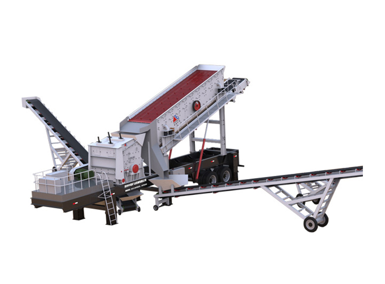 輪胎式反擊移動(dòng)篩分站